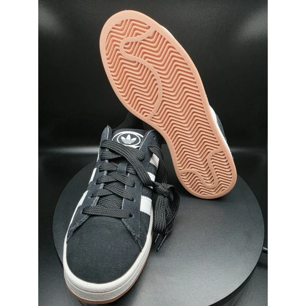 adidas Campus 00s Black/White Men’s Low Top Lace-Up Suede Sneakers 7Men/8.5Women